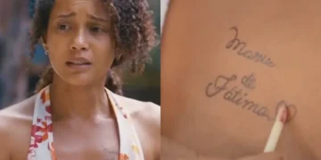 Tatuagem de Raquel em Vale Tudo. (Foto: reprodução/Globo)