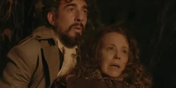 Emília e Ariel em Além do Tempo. (Foto: reprodução/Globo)