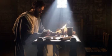 Cena de Paulo, O Apóstolo. (Foto: reprodução/Record)