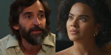 Rubinho (Júlio Andrade) e Maria de Fátima (Bella Campos) em Vale Tudo (Foto: Reprodução/TV Globo)