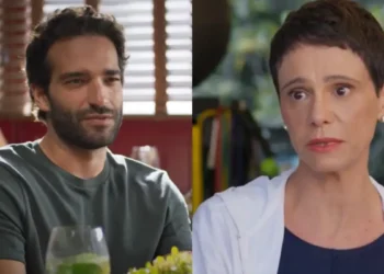 Afonso faz triste despedida antes de começar a quimioterapia e oferece sua parte da herança para Celina: “Pode contar comigo”