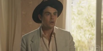 Candinho (Sergio Guizé) em Êta Mundo Melhor (Foto: Reprodução/TV Globo)