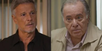 Jaques (Marcello Novaes) e Abel (Tony Ramos) em Dona de Mim (Foto: Reprodução/TV Globo)