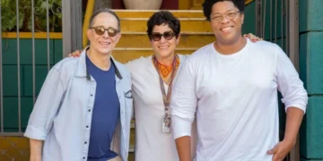 Júlio Fischer, Duca Rachid e Elisio Lopes Jr. (Foto: Fábio Rocha/TV Globo)