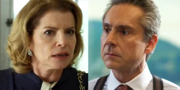 Odete (à esquerda) e Marco Aurélio (à direita) em Vale Tudo.
