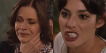 Ofélia e Valéria em As Filhas da Senhora Garcia. (Foto: reprodução/SBT)