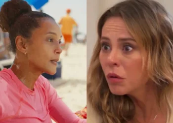 Heleninha se choca ao ver Raquel vendendo sanduíche na praia e descobre golpe que a deixou na miséria: “Debaixo desse sol quente!”
