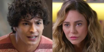 Tiago (à esquerda) e Heleninha (à direita) em Vale Tudo.