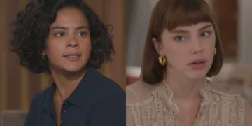 Maria de Fátima (Bella Campos) e Solange (Alice Wegmann) em Vale Tudo (Foto: Reprodução/TV Globo)