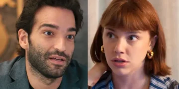 Afonso e Solange frente a frente em Vale Tudo.