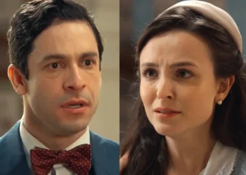 Celso (à esquerda) e Estela (à direita) em Vale Tudo.