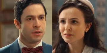 Celso (à esquerda) e Estela (à direita) em Vale Tudo.