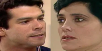 Téo e Diná em A Viagem. (Foto: reprodução/Globo)