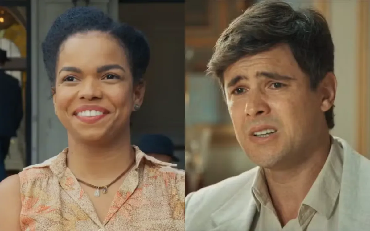 Dita e Candinho em Êta Mundo Melhor. (Foto: reprodução/Globo)