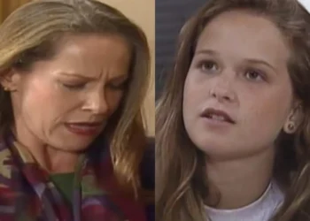 Estela e Bia em A Viagem. (Foto: reprodução/Globo)