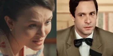 Estela e Celso em Êta Mundo Melhor. (Foto: reprodução/Globo)