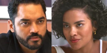 Mário Sérgio (à esquerda) e Maria de Fátima (à direita) em Vale Tudo.