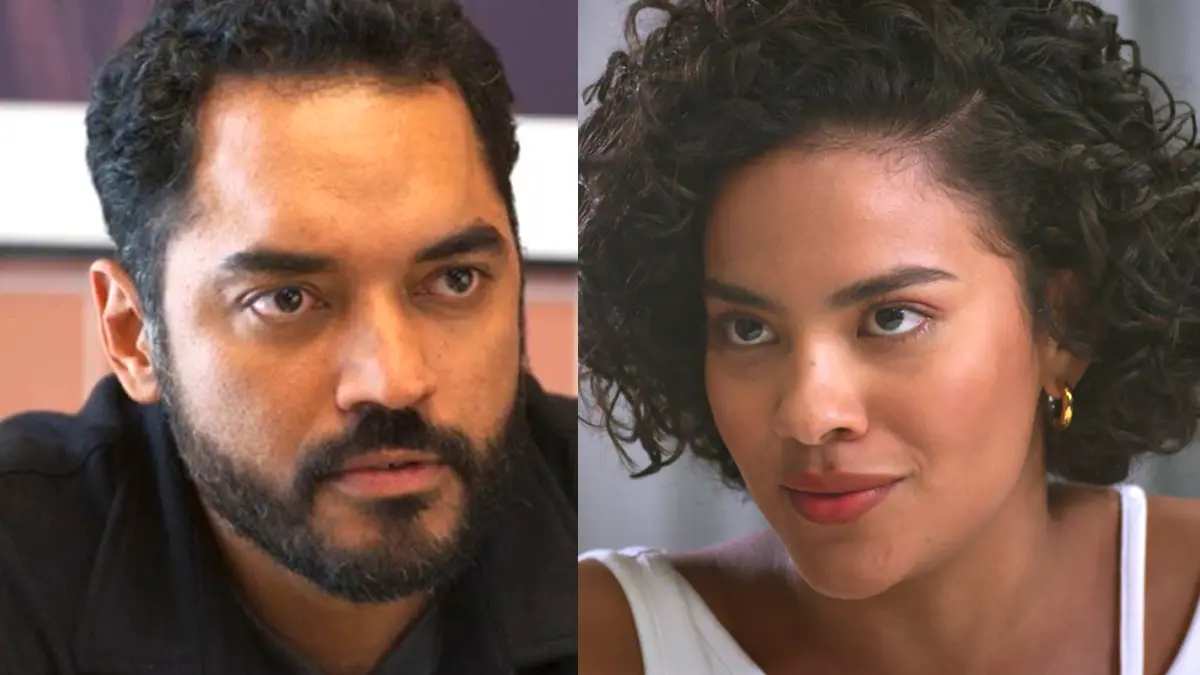 Mário Sérgio (à esquerda) e Maria de Fátima (à direita) em Vale Tudo.