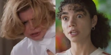 Pela primeira vez, Odete perde a classe, voa no pescoço de Ana Clara e elas saem nos tapas: “Fica longe da minha filha”