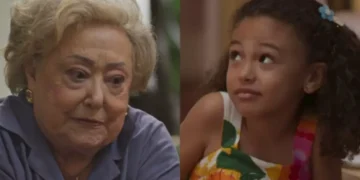 Rosa (Suely Franco) e Sofia (Elis Cabral) em Dona de Mim (Foto: Reprodução/TV Globo)