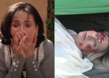 Rosa e Graciela em As Filhas da Senhora Garcia. (Foto: reprodução/SBT)