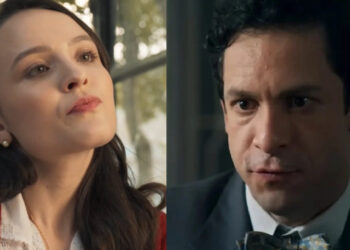 Estela (à esquerda) e Celso (à direita) em Êta Mundo Melhor!