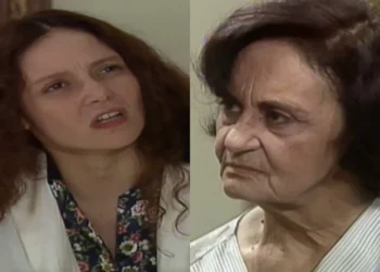 Andrezza e Guiomar em A Viagem. (Foto: reprodução/Globo)