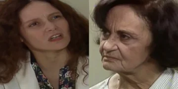 Andrezza e Guiomar em A Viagem. (Foto: reprodução/Globo)