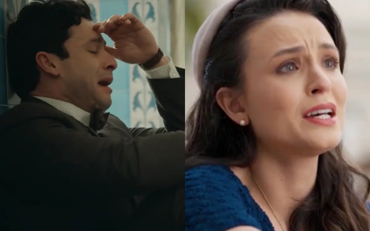 Celso e Estela em Êta Mundo Melhor. (Foto: reprodução/Globo)