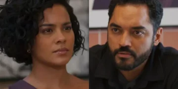 Fátima (Bella Campos) e Mario Sérgio (Thomás Aquino) em Vale Tudo (Foto: Reprodução/TV Globo)