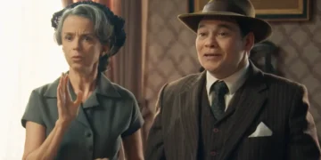 Marilda (à esquerda) e Aderbal (à direita) em cena de Êta Mundo Melhor!.