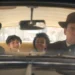 Marilda, Samir, Jasmin e Aderbal dentro de um carro em cena de Êta Mundo Melhor!