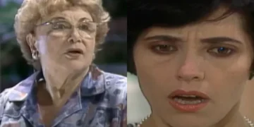 Dona Maroca e Diná em A Viagem. (Foto: reprodução/Globo)