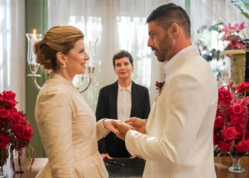 Após casamento, César encontra documento e descobre que herdará 50% do Grupo TCA quando Odete morrer