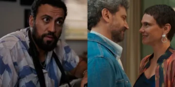 Olavo, Esteban e Celina em Vale Tudo. (Foto: reprodução/Globo)