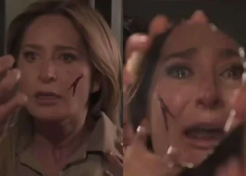 Paula em As Filhas da Senhora Garcia. (Foto: reprodução/SBT)