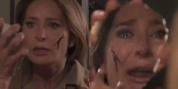 Paula em As Filhas da Senhora Garcia. (Foto: reprodução/SBT)