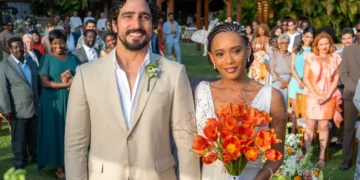 Ivan (Renato Góes) e Raquel (Taís Araújo) se casam no último capítulo de Vale Tudo (Foto: Estevam Avellar/TV Globo)