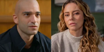 Afonso careca (à esquerda) e Heleninha (à direita) em Vale Tudo.