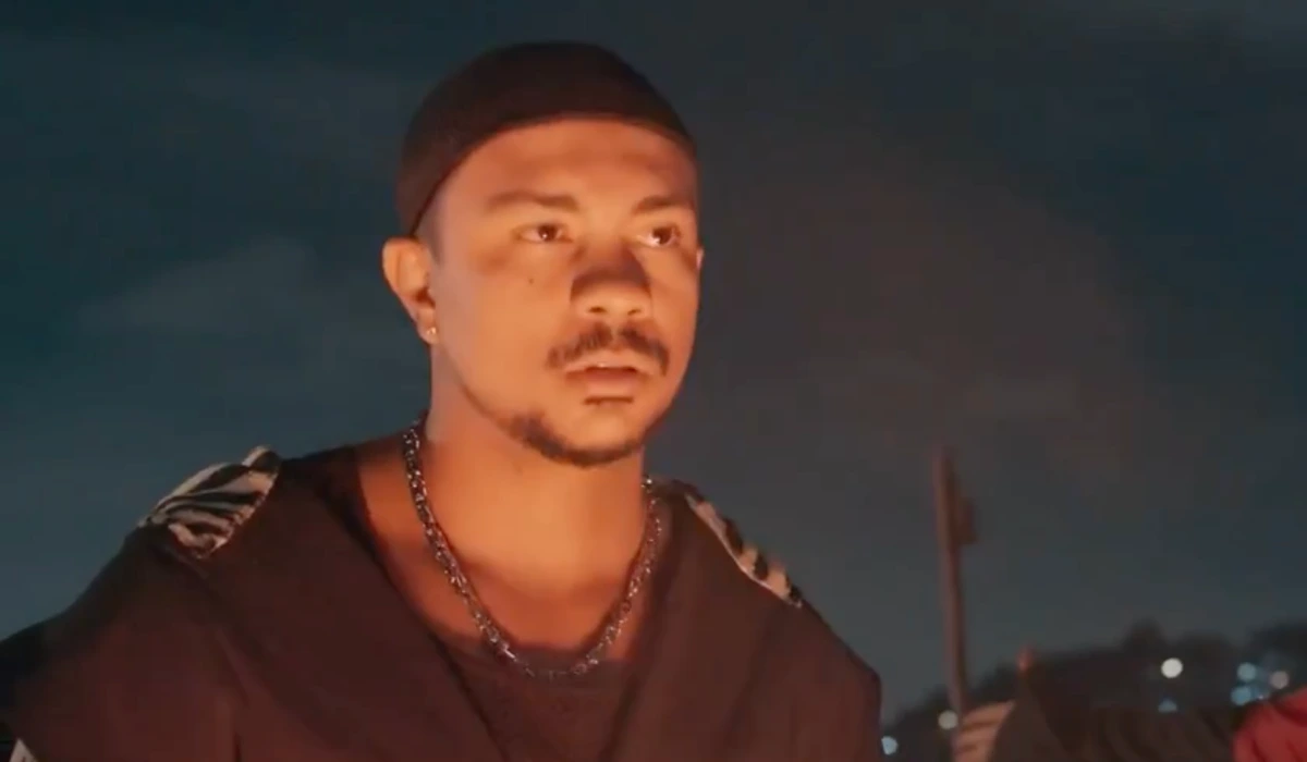 Bagdá (Xamã) em Três Graças (Foto: Reprodução/TV Globo)