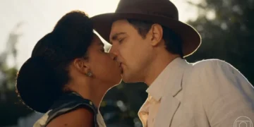 Dita e Candinho em Êta Mundo Melhor. (Foto: reprodução/Globo)