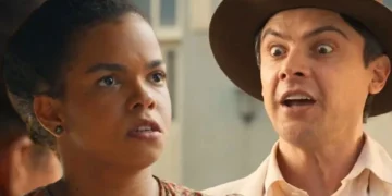 Dita (Jeniffer Nascimento) e Candinho (Sergio Guizé) em Êta Mundo Melhor (Foto: Reprodução/TV Globo)