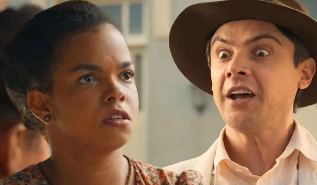 Dita (Jeniffer Nascimento) e Candinho (Sergio Guizé) em Êta Mundo Melhor (Foto: Reprodução/TV Globo)