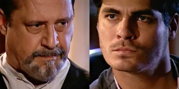 Gumercindo e Matteo em Terra Nostra. (Foto: reprodução/Globo)