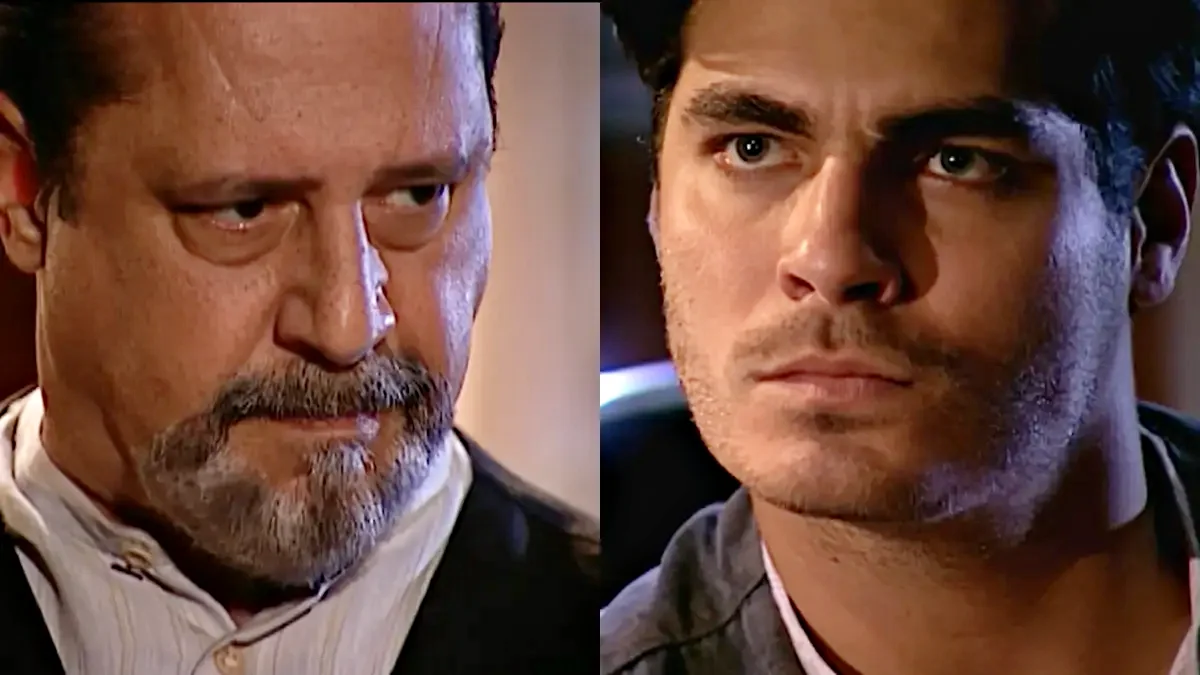 Gumercindo e Matteo em Terra Nostra. (Foto: reprodução/Globo)