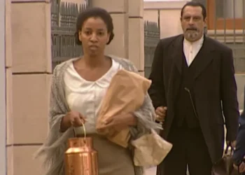Naná e Gumercindo em Terra Nostra. (Foto: reprodução/Globo)