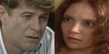 Raul e Andrezza em A Viagem. (Foto: reprodução/Globo)