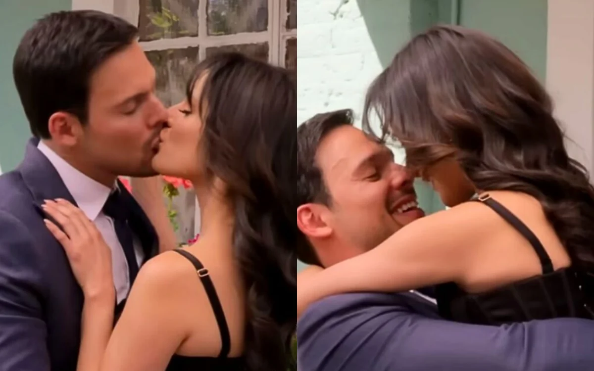 Valéria e Nicolás em As Filhas da Senhora Garcia. (Foto: reprodução/Globo)