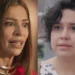 Arminda (Grazi Massafera) e Cláudia (Lorrana Moussinho) em Três Graças (Foto: Reprodução/TV Globo)