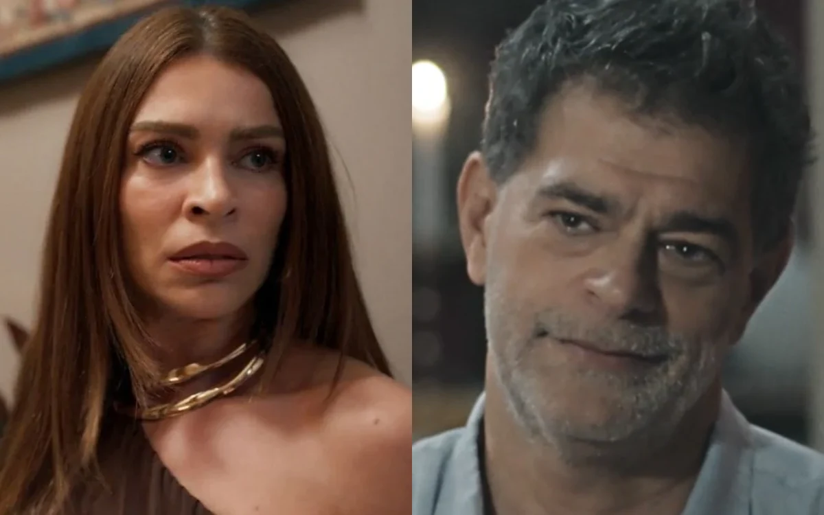 Arminda e Rogério em Três Graças. (Foto: reprodução/Globo)